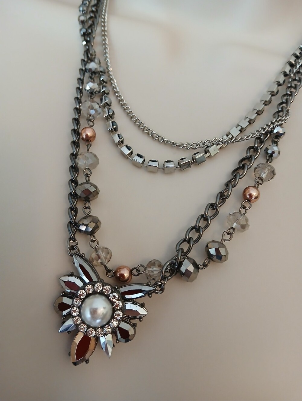 Vera Wang Multi-strand With Faux Pearl